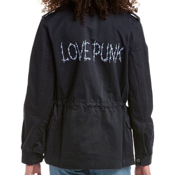 NWOT | Zadig & Voltaire | Kayak Love Punk Military Style Jacket - Picture 1 of 7